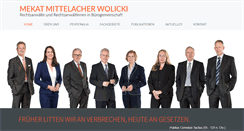 Desktop Screenshot of mmw-law.de